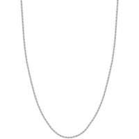 Olas d'Oro 8" Bracelet - 14K White Gold 2.9mm Light Rope Chain with Lobster Lock