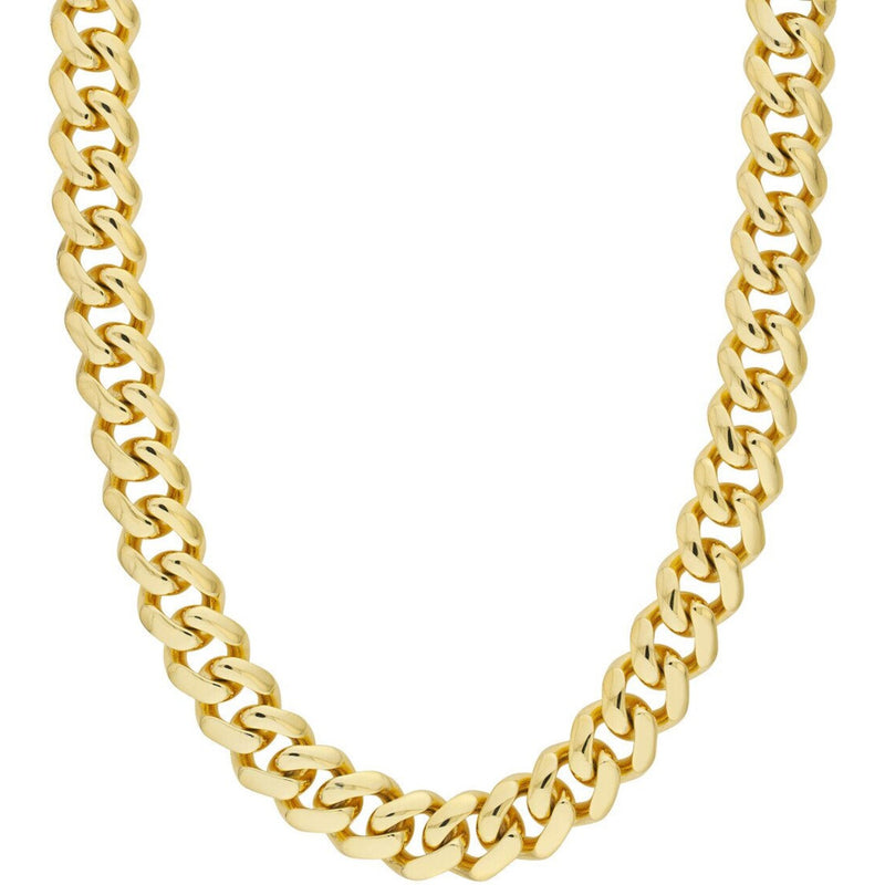 Olas d'Oro 9.25" Bracelet - 14K Yellow Gold 17.80mm Miami Cuban Box Lock