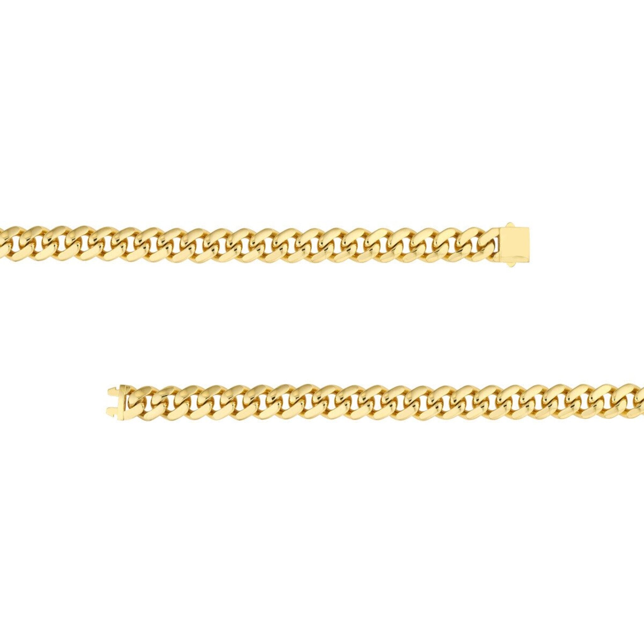 Olas d'Oro 9.25" Bracelet - 18K Yellow Gold 12.80mm Miami Cuban Box Lock