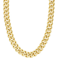 Olas d'Oro 9.75" Bracelet - 10K Yellow Gold 17.80mm Miami Cuban Box Lock