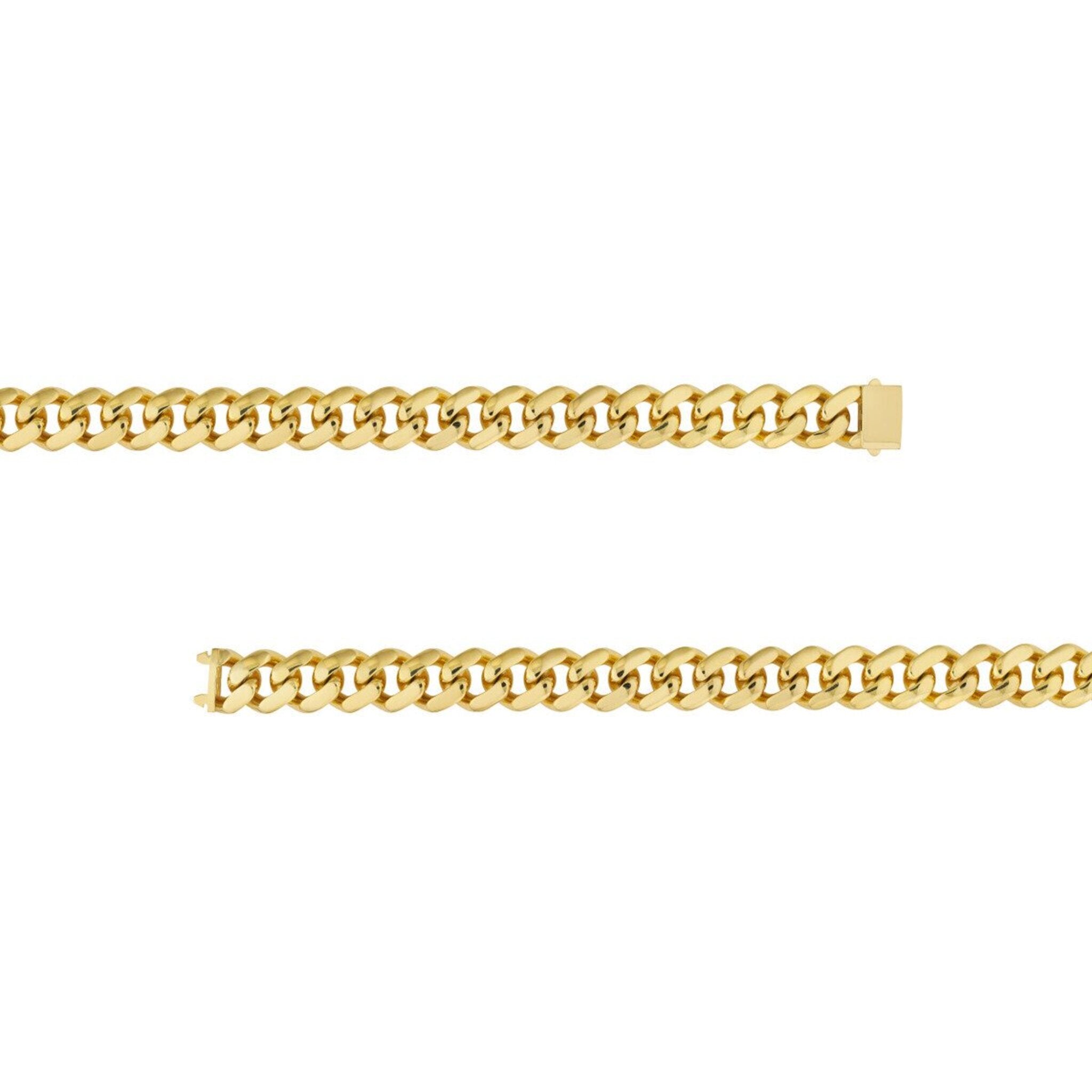 Olas d'Oro 9.75" Bracelet - 10K Yellow Gold 17.80mm Miami Cuban Box Lock