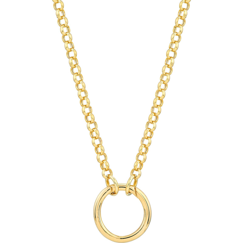 Olas d'Oro Bracelet - 14K Yellow Gold 19.25mm Round Push Lock