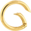 Olas d'Oro Bracelet - 14K Yellow Gold 19.25mm Round Push Lock