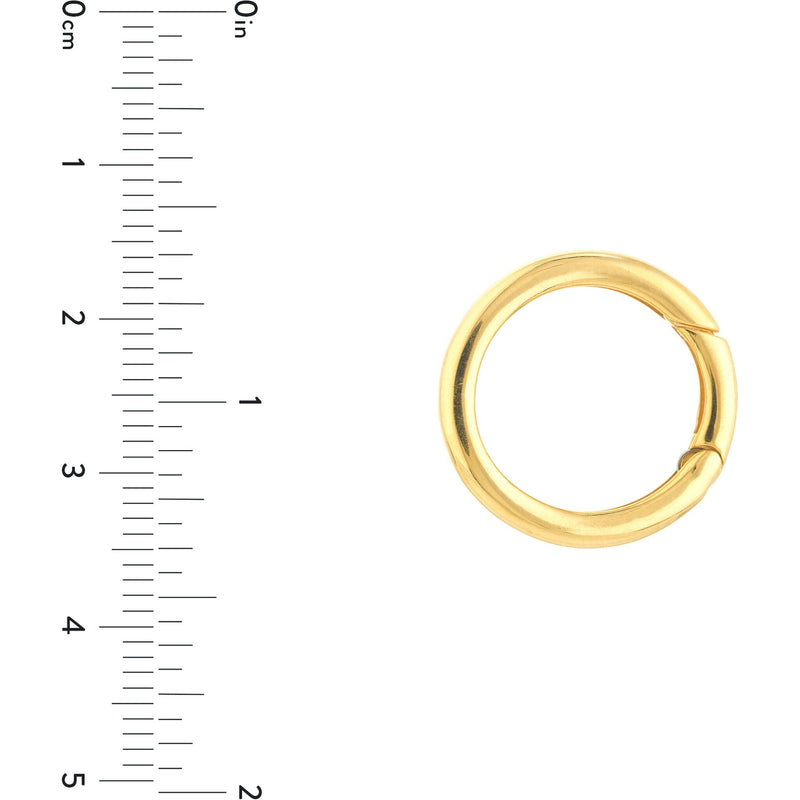 Olas d'Oro Bracelet - 14K Yellow Gold 19.25mm Round Push Lock