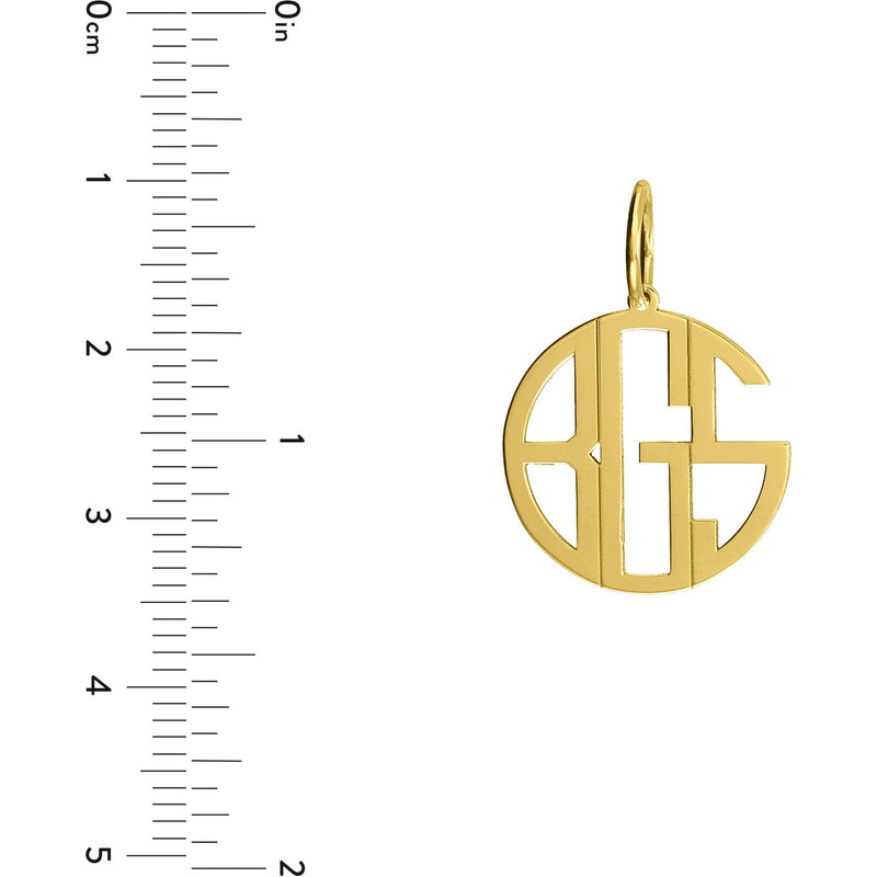 Olas d'Oro Bracelet - 14K Yellow Gold Cutout Monogram Charm