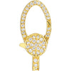 Olas d'Oro Bracelet - 14K Yellow Gold Fancy Diamond Lobster Lock