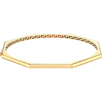 Olas d'Oro Bracelet - 14K Yellow Gold Geometric Octagon Bangle Bracelet