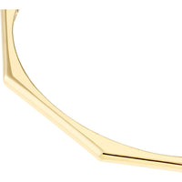 Olas d'Oro Bracelet - 14K Yellow Gold Geometric Octagon Bangle Bracelet