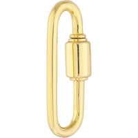 Olas d'Oro Bracelet - 14K Yellow Gold Oval Clasp Twist Lock