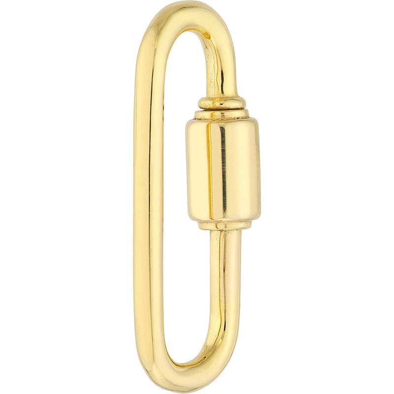 Olas d'Oro Bracelet - 14K Yellow Gold Oval Clasp Twist Lock