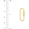 Olas d'Oro Bracelet - 14K Yellow Gold Oval Clasp Twist Lock