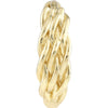 Olas d'Oro Earrings - 14K Yellow Gold Basket Weave Hoops