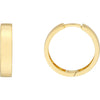 Olas d'Oro Earrings - 14K Yellow Gold Large Round Hoop Earrings