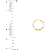 Olas d'Oro Earrings - 14K Yellow Gold Large Round Hoop Earrings