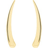 Olas d'Oro Earrings - 14K Yellow Gold Polished Climber Earrings