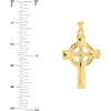 Olas d'Oro Necklace - 14K Yellow Gold Celtic Cross Pendant