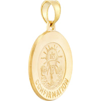 Olas d'Oro Necklace - 14K Yellow Gold Confirmation Medal