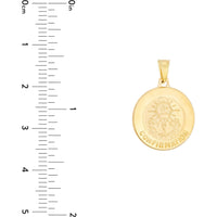 Olas d'Oro Necklace - 14K Yellow Gold Confirmation Medal