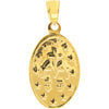 Olas d'Oro Necklace - 14K Yellow Gold Oval Blessed Mary Medal