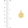 Olas d'Oro Necklace - 14K Yellow Gold St. Joseph's Medal