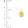 Olas d'Oro Necklace - 14K Yellow Gold St. Jude Medal