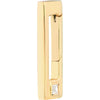 Olas d'Oro Ring - 14K Yellow Gold Diamond Rectangular Push Lock