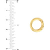 Olas d'Oro Ring - 14K Yellow Gold Round Push Lock