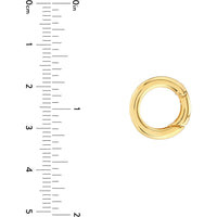 Olas d'Oro Ring - 14K Yellow Gold Round Push Lock