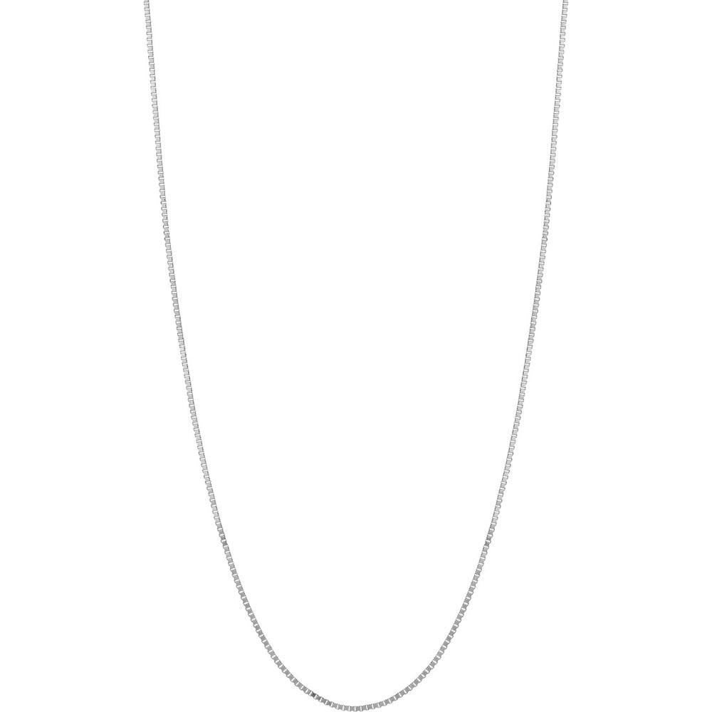 Olas d'Oro - 10K Rose Gold 24" Box Chain Necklace with Lobster Clasp  0.66mm Width