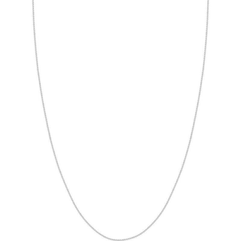 Olas d'Oro - 10K Rose Gold Adjustable Wheat Chain Necklace - 22" with Silicone Slider Bead
