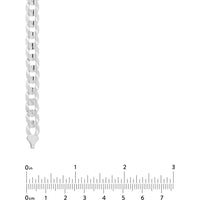 Olas d'Oro - 10K White Gold 22" Cuban Curb Chain Necklace with Lobster Lock - 48.45 Grams Weight