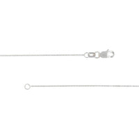 Olas d'Oro - 10K White Gold 24" Box Chain Necklace with Lobster Lock - 1.86 Grams