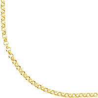 Olas d'Oro - 10K Yellow Gold 16" Hollow Rolo Chain with Lobster Lock 4.78 Grams