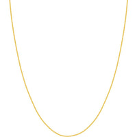 Olas d'Oro - 10K Yellow Gold 16" Wheat Chain Necklace with Lobster Lock 1.78 Grams Average Weight