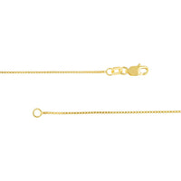 Olas d'Oro - 10K Yellow Gold 18" Box Chain Necklace with Lobster Clasp - 0.73mm Width