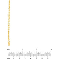 Olas d'Oro - 10K Yellow Gold 18" Diamond-Cut Rope Chain - 3mm with Lobster Clasp