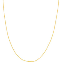Olas d'Oro - 10K Yellow Gold 18" Diamond-Cut Rope Necklace with Lobster Clasp - 1.85 Grams