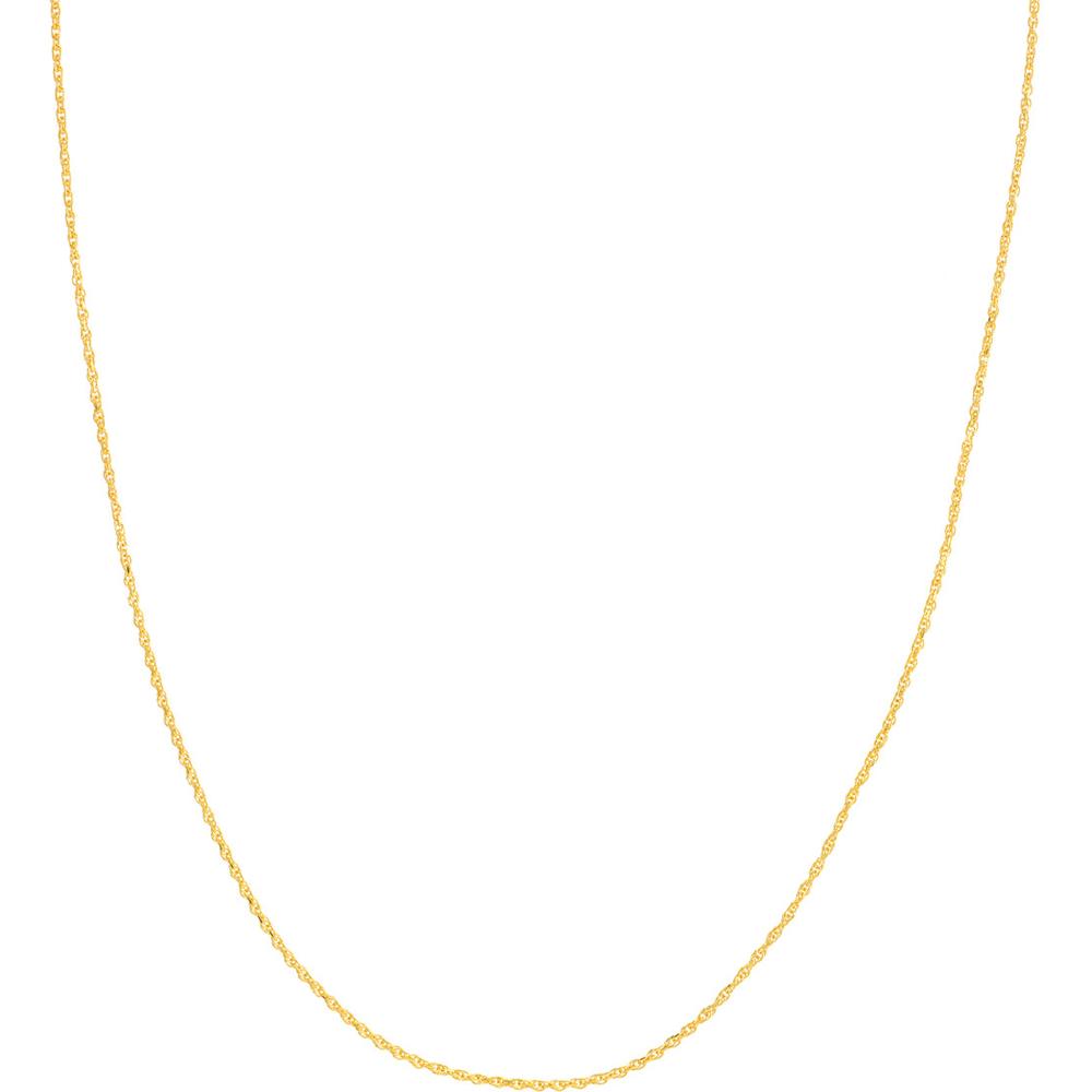 Olas d'Oro - 10K Yellow Gold 18" Diamond-Cut Rope Necklace with Lobster Clasp - 1.85 Grams