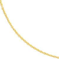 Olas d'Oro - 10K Yellow Gold 18" Diamond-Cut Rope Necklace with Lobster Clasp - 1.85 Grams