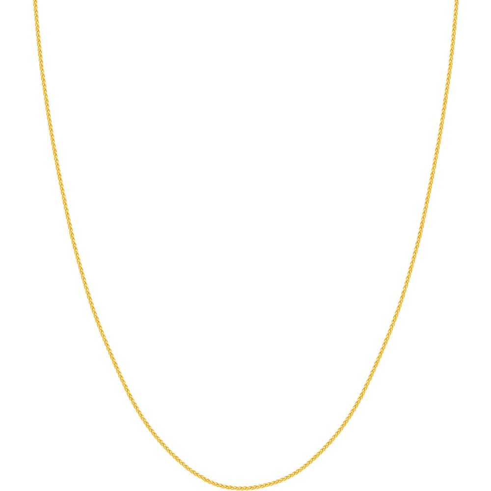 Olas d'Oro - 10K Yellow Gold 18" Wheat Chain with Lobster Lock - 1.05mm, 1.97 Grams