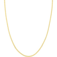 Olas d'Oro - 10K Yellow Gold 2.30mm Mariner Chain with Lobster Lock - 22" Necklace