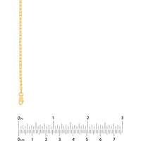 Olas d'Oro - 10K Yellow Gold 2.30mm Mariner Chain with Lobster Lock - 22" Necklace