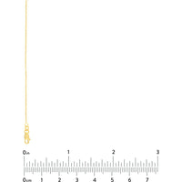 Olas d'Oro - 10K Yellow Gold 24" Open Diamond-Cut Cable Chain with Lobster Lock - 1.94 Grams