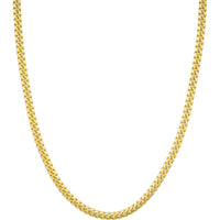 Olas d'Oro - 10K Yellow Gold 5.0mm Miami Cuban Chain Necklace with Lobster Lock - 24'' Length