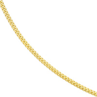 Olas d'Oro - 10K Yellow Gold 5.0mm Miami Cuban Chain Necklace with Lobster Lock - 24'' Length