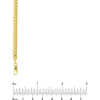 Olas d'Oro - 10K Yellow Gold 5.0mm Miami Cuban Chain Necklace with Lobster Lock - 24'' Length