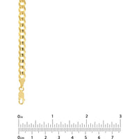 Olas d'Oro - 10K Yellow Gold 5.7mm Concave Cuban Curb Chain Necklace - 20'' Length