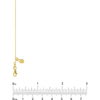 Olas d'Oro - 10K Yellow Gold Adjustable Cable Chain Necklace with Slider - 22" Length