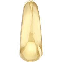 Olas d'Oro - 10K Yellow Gold Graduated Small Puff Hoop Earrings