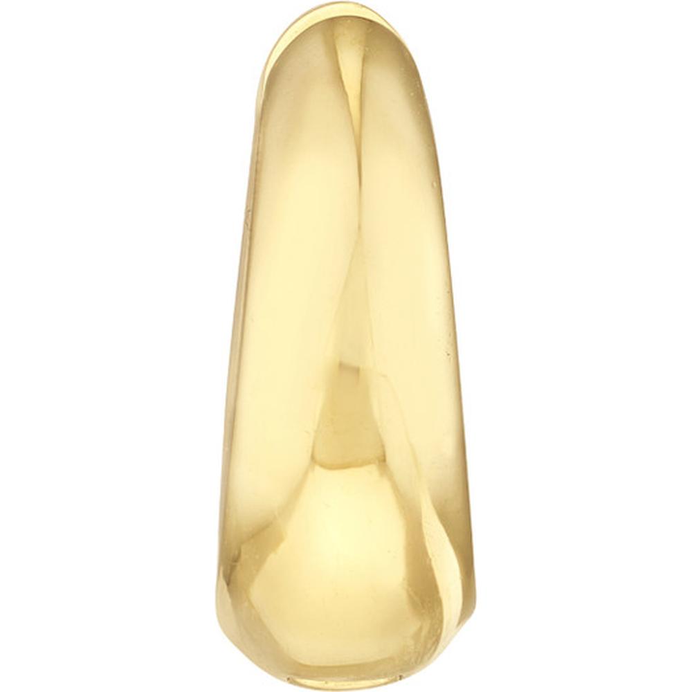 Olas d'Oro - 10K Yellow Gold Graduated Small Puff Hoop Earrings